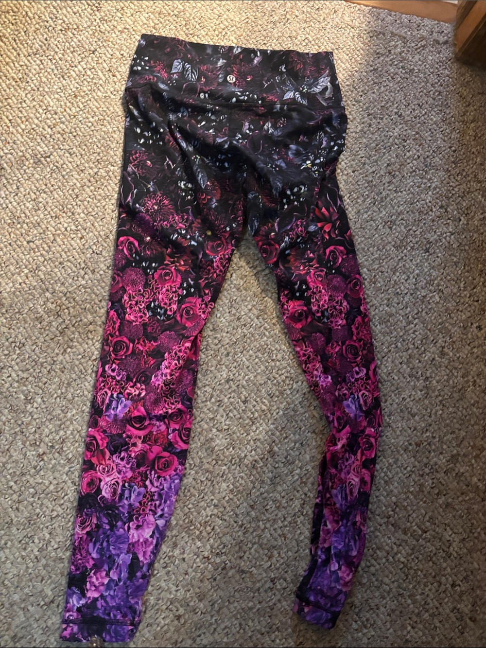 lululemon athletica Align' Floral Ombre Leggings - Pink & Purple - Picture 2 of 3